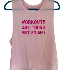 Pink Fabletics Muscle Tank